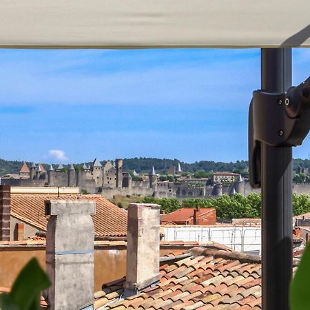 Appartamento La Terrasse Tapaja Vue Conciergeriedamecarcas Carcassonne Esterno foto